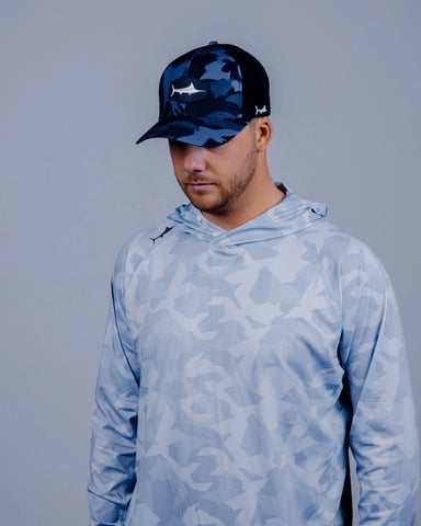 Billfisher Pro Hooded Long Sleave Snow Camo