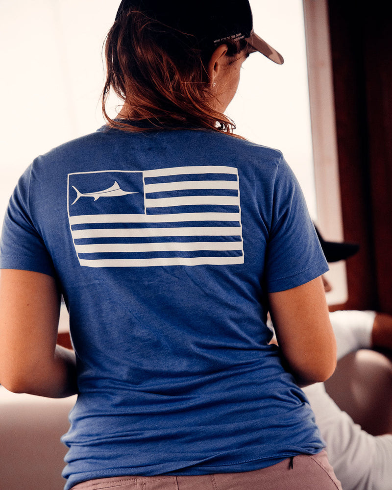 Women's Heather Blue - United T-Shirt